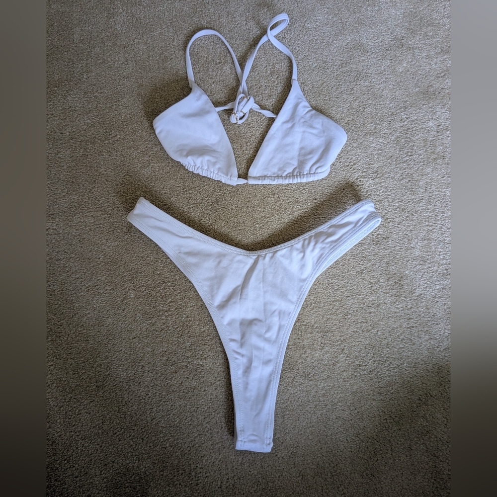 Knight Swim White Bikini